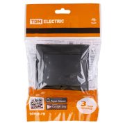 Выключатель 1 кл. 10А графит «Лама» TDM