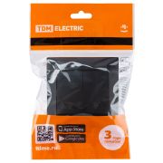 Выключатель на 2 направления 2 кл. 10А графит «Лама» TDM