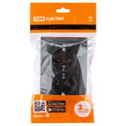 Розетка двойная 2П+З 16А 250В графит «Лама» TDM