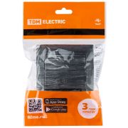 Перекрестный выключатель 1-кл. 10А старинное серебро «Лама» TDM