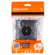 Розетка 2П+З 16А 250В старинное серебро «Лама» TDM