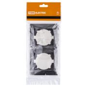 Рамка 2-х постовая вертикальная старинное серебро «Лама» TDM