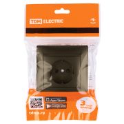 Розетка 2П+З 16А 250В с защ. шт. бронза «Лама» TDM