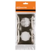 Рамка 2-х постовая вертикальная бронза «Лама» TDM