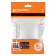 Кнопка звонковая 6А перламутр «Лама» TDM