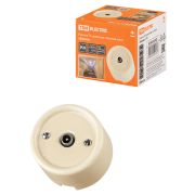 Розетка TV оконечная сл. кость «Болонь» TDM