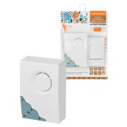 Звонок беспроводной на батарейках «народный» ЗББ-Н-11/4-32М (32 мелодии, кнопка IP30, 2х1,5В АА, открытый код)