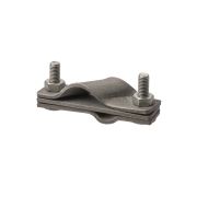 Зажим диагональный 2-х болтовой ЗДСГО95, горячеоцинкованный, стержень D16 - полоса 4х40 мм/пруток 25-95 мм² TDM