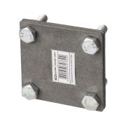 Зажим соединительный 4-х болтовой полоса-полоса 40х4 мм, термодиффузия (упак. 1 шт.) TDM