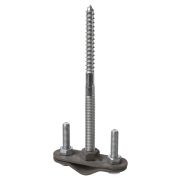 Крепление молниеприемника к стене с дюбелем длина 160 мм, Ø16-20 мм, гор.цинк. (компл. 1 шт.) TDM