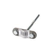 Держатель фасадный для прута Ø6-10 мм длина 100 мм, дюбель, стальной зажим, термодиффузия (упак. 1 шт.) TDM