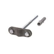 Держатель фасадный для прута Ø6-10 мм длина 160 мм, дюбель, стальной зажим, термодиффузия (упак. 1 шт.) TDM