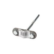 Держатель фасадный для прута Ø6-10 мм длина 200 мм, дюбель, стальной зажим, термодиффузия (упак. 1 шт.) TDM