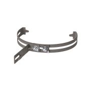 Держатель регулируемый Ø130-240 мм на круглый конек, для прута Ø6-10 мм, стальной крюк, термодиффузия (упак. 1 шт.) TDM