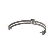 Держатель регулируемый Ø130-240 мм на круглый конек, стальной фиксатор для прута Ø6-10 мм, термодиффузия (упак. 1 шт.) TDM