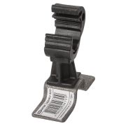 Держатель для гориз. и верт. поверхностей, полимерный фиксатор с защелкой для прута Ø8-10 мм, высота 45 мм, гор. цинк. (упак. 1 шт.) TDM