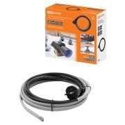 Нагревательный саморегулирующийся кабель «Стоплёд» НСК4-Н с вилкой, на трубу (4м/64Вт) TDM