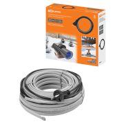 Нагревательный саморегулирующийся кабель «Стоплёд» НСК15-Н с вилкой, на трубу (15м/240Вт) TDM