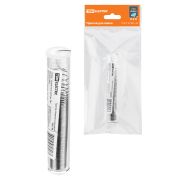 Припой ПОС 40, трубка с канифолью, ГОСТ 21931-76, Ø0,8 мм, 10 г, колба, серия «Алмаз» TDM