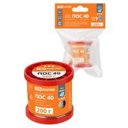 Припой ПОС 40, проволока, ГОСТ 21931-76, Ø1 мм, 200 г, катушка, инд. упак., «Алмаз» TDM