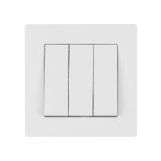 Выключатель 3-х кл. 10А белый «Сенеж» TDM