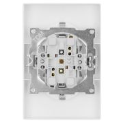 Розетка двойная 2П+З 16А 250В белая «Сенеж» TDM