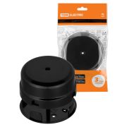 Коробка распаячная D90х43 мм инд. штрихкод  черная «Виви» TDM