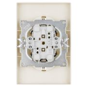 Розетка двойная 2П+З 16А 250В с защ. шт. сл. кость «Сенеж» TDM