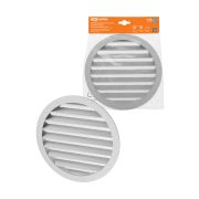 Решетка вентиляционная круглая алюминиевая с москитной сеткой, с фланцем d200, внеш. D225, TDM