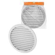 Решетка вентиляционная круглая алюминиевая с москитной сеткой, с фланцем d315, внеш. D350, TDM