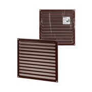 Решетка металл. усиленная 300х300, коричневая, с покрытием полимерной эмалью, TDM