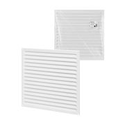 Решетка металл. усиленная 400х400, белая, с покрытием полимерной эмалью, TDM