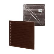 Решетка металл. усиленная 400х400, коричневая, с покрытием полимерной эмалью, TDM