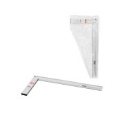 Угольник столярный 400 мм алюминиевый, усиленный, облегченная рукоятка, «Рубин» TDM