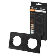 Рамка двойная агат, алюминий, текстурированный, «Байкал» TDM