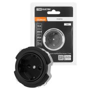 Розетка 2П+З 16А 250В с защ. шт. агат, «Байкал» TDM