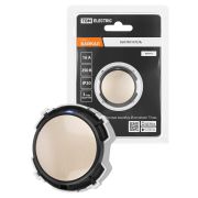 Выключатель 1-кл. 16А 250В проходной кнопочный механизм шампань, «Байкал» TDM