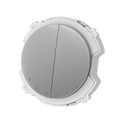 Выключатель 2-кл. 16А 250В проходной платина, «Байкал» TDM