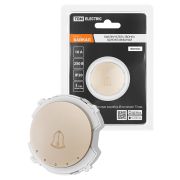 Выключатель звонка 1-кл. 16А 250В шампань, «Байкал» TDM