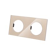 Рамка двойная постовая шампань, стекло, «Байкал» TDM