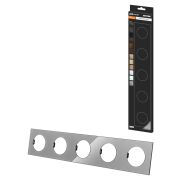 Рамка пятипостовая платина, стекло, «Байкал» TDM