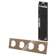 Рамка четверная бронза, стекло, «Байкал» TDM