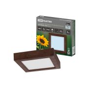 Светильник накладной светодиодный квадрат «Даунлайт» СПО (венге) 12 Вт 170*170*32 мм 4000К TDM