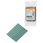 Набор трубок термоусаживаемых, не поддерживающих горение, клеевых, длиной 10 см ТТкНГ(3:1) «Моноцвет, зеленый 4,8/1,5 TDM»