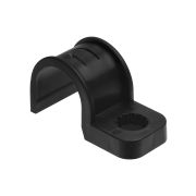 Крепеж-скоба для трубы 25 мм односторонняя для прямого монтажа (50 шт.) черная TDM