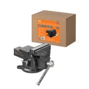 Тиски слесарные, поворотные, c наковальней, 100 мм, «Рубин», TDM