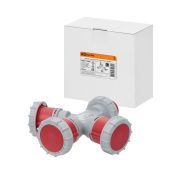 Адаптер трёхлучевой IP67 16А 3Р+PЕ+N 380В TDM