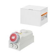 Розетка настенная, с выключателем и блокировкой IP67 63А 3Р+РЕ+N 380В TDM