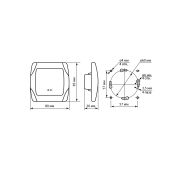 Перекрестный выключатель 1-кл. 10А сл. кость «Онега» TDM