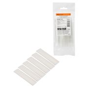 Набор трубок термоусаживаемых, не поддерживающих горение, клеевых, длиной 10 см ТТк(3:1) «Моноцвет, прозрачный 12,7/4,3 TDM»